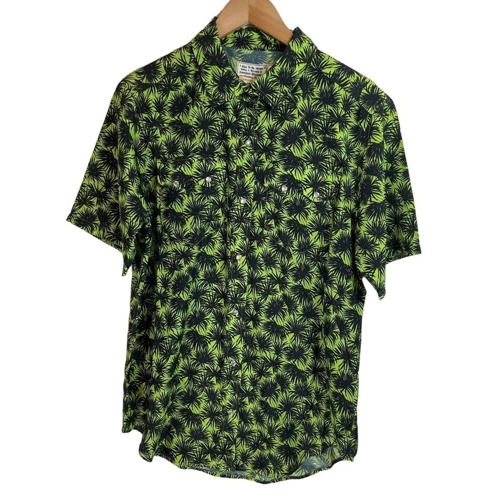 Sandrine Rose Embroidered Tropical Print Shirt NWT